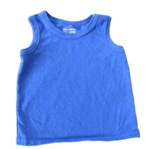 Garanimals Pullover‎ Sleeveless Tank Top Boys Size 12M Blue Crew Neck Shirt Top
